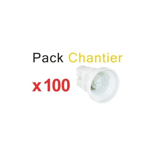 Pack de 100 Testeurs de Chantier E27 "TOP CHANTIER"