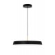 Matt Black Aluminium & Acrylic Black Fabric Wire LED 37 Watt 220-240 Volt 4275Lm 3000K IP20 D: 50 H: 130 cm - PNL910622 - NOVA