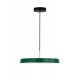 Matt Green Aluminium & Acrylic Black Fabric Wire LED 37 Watt 220-240 Volt 4275Lm 3000K IP20 D: 50 H: 130 cm - PNL910623 - NOVA