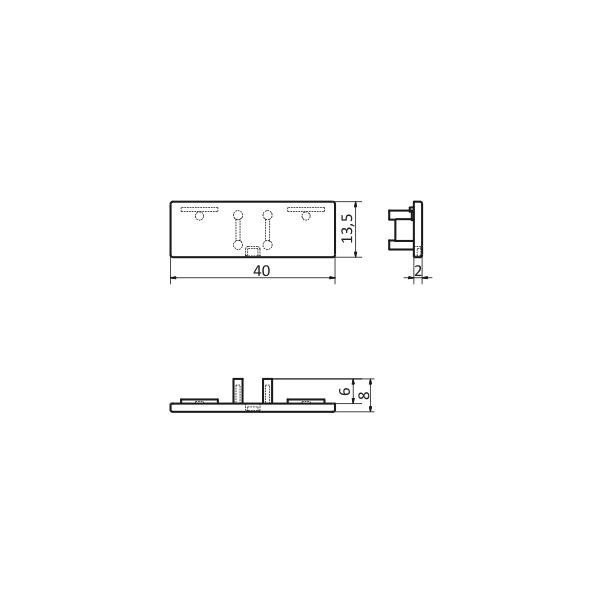 Terminaison Profilé LED Arrière (x2)
