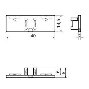Terminaison Profilé LED Arrière (x2)