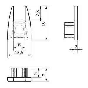 Terminaison Profilé LED Glass (x2)