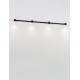 Triac Dimmable Sandy Black Aluminium LED 24 Watt 220-240 Volt 2316Lm 3000K IP20 L: 118 W: 6 H: 140 cm - PNL9002051 - NOVALUC