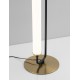 Matt Black & Gold Metal & Acrylic LED 20 Watt 220-240Volt 1359Lm 3000K IP20 Switch On/Off D: 18 H: 67.5 cm - PNL9002084 - NOV