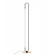 Matt Black & Gold Metal & Acrylic LED 32 Watt 220-240Volt 1856Lm 3000K IP20 Switch On/Off D: 28 H: 150 cm - PNL9002085 - NOVA