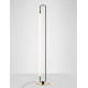 Matt Black & Gold Metal & Acrylic LED 32 Watt 220-240Volt 1856Lm 3000K IP20 Switch On/Off D: 28 H: 150 cm - PNL9002085 - NOVA