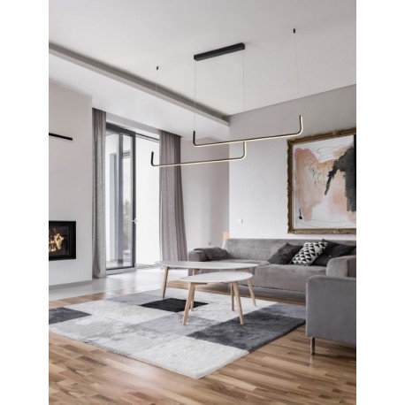 Triac Dimmable Sandy Black Aluminium LED 40 Watt 230 Volt 2856Lm 3000K IP20 L:150 H:120cm - PNL9006088 - NOVALUCE