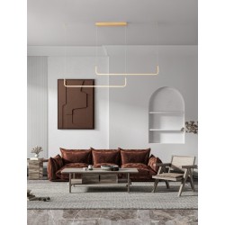 Triac Dimmable Brass Gold Aluminium LED 40 Watt 230 Volt 2856Lm 3000K IP20 L:150 H:120cm - PNL9006089 - NOVALUCE