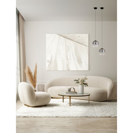 Matt Black Metal & Smoky Gray Glass LED 3 Watt 220-240Volt 478Lm 3000K IP20 D: 14 H: 150 cm - PNL9009140 - NOVALUCE