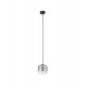 Matt Black Metal & Smoky Gray Glass LED 3 Watt 220-240Volt 478Lm 3000K IP20 D: 14 H: 150 cm - PNL9009140 - NOVALUCE