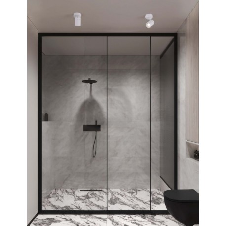 Sandy White Aluminium LED GU10 1x10 Watt 100-240Volt IP44 bulb excluded D: 12 W: 8 H: 13 cm - PNL9011314 - NOVALUCE