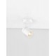 Sandy White Aluminium LED GU10 1x10 Watt 100-240Volt IP44 bulb excluded D: 12 W: 8 H: 13 cm - PNL9011314 - NOVALUCE