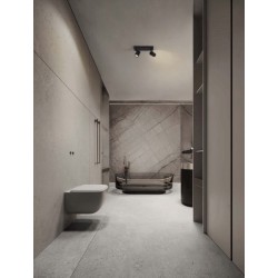 Sandy Black Aluminium LED GU10 2x10 Watt 100-240Volt IP44 bulb excluded L: 37 W: 12 H: 13 cm - PNL9011315 - NOVALUCE