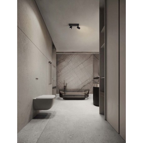 Sandy Black Aluminium LED GU10 2x10 Watt 100-240Volt IP44 bulb excluded L: 37 W: 12 H: 13 cm - PNL9011315 - NOVALUCE