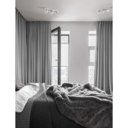 Sandy White Aluminium LED GU10 3x10 Watt 230 Volt IP20 bulb excluded L: 39 W: 6.5 H : 12.5 cm - PNL9011343 - NOVALUCE