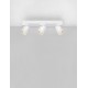 Sandy White Aluminium LED GU10 3x10 Watt 230 Volt IP20 bulb excluded L: 39 W: 6.5 H : 12.5 cm - PNL9011343 - NOVALUCE