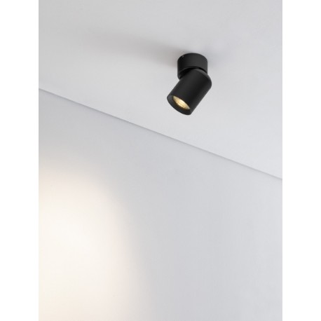Sandy Black Aluminium LED GU10 1x10 Watt 230 Volt IP20 bulb excluded D: 6 H: 11cm - PNL9011346 - NOVALUCE