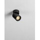 Sandy Black Aluminium LED GU10 1x10 Watt 230 Volt IP20 bulb excluded D: 6 H: 11cm - PNL9011346 - NOVALUCE