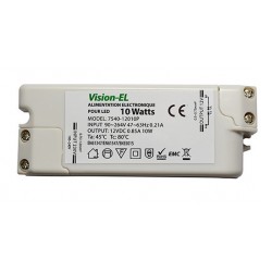 Alimentation LED 12V DC 0.85A 10Watts IP50