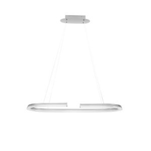 Triac Dimmable Chrome Stainless Steel, Aluminium & Acrylic LED 48 Watt 220-240Volt 2986Lm 3500K IP20 D: 90 H: 125 cm - PNL90 2