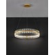 Triac Dimmable Platinum Gold Stainless Steel & Glass LED 56 Watt 220-240Volt 6339Lm 3500K IP20 D: 78 H: 130 cm - PNL9019734 