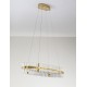 Triac Dimmable Platinum Gold Stainless Steel & Glass LED 45 Watt 220-240Volt 4402Lm 3500K IP20 D: 90 H: 130 cm - PNL9019736 