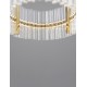 Triac Dimmable Platinum Gold Stainless Steel & Glass LED 45 Watt 220-240Volt 4402Lm 3500K IP20 D: 90 H: 130 cm - PNL9019736 