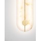 Brass Gold Steel, Aluminium & Imitated Alabaster LED 19 Watt 220-240Volt 866Lm 3000K IP20 L: 16,5 W: 6 H: 42,5 cm - PNL901974