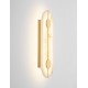 Brass Gold Steel, Aluminium & Imitated Alabaster LED 19 Watt 220-240Volt 866Lm 3000K IP20 L: 16,5 W: 6 H: 42,5 cm - PNL901974