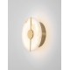 Brass Gold Steel, Aluminium & Imitated Alabaster LED 12 Watt 220-240Volt 694Lm 3000K IP20 D: 20 W: 5,5 H: 20 cm - PNL9019745