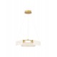 Triac Dimmable Brass Gold Steel, Aluminium Imitated Alabaster LED 34 Watt 220-240Volt 2146Lm 3000K IP20 D: 63 H: 130 cm - PN