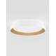 Triac Dimmable Sandy White & Wood colour Aluminium, Metal & Acrylic LED 39Watt 220-240Volt 3081Lm 3000K IP20 D: 45 H: 10 cm - 
