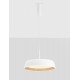 Triac Dimmable Sandy Black & Wood colour Aluminium, Metal & Acrylic LED 40Watt 220-240Volt 3111Lm 3000K IP20 D: 45 H: 180 cm -
