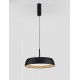 Triac Dimmable Sandy Black & Wood colour Aluminium, Metal & Acrylic LED 40Watt 220-240Volt 3111Lm 3000K IP20 D: 45 H: 180 cm -