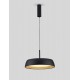 Triac Dimmable Sandy Black & Wood colour Aluminium, Metal & Acrylic LED 40Watt 220-240Volt 3111Lm 3000K IP20 D: 45 H: 180 cm -