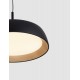 Triac Dimmable Sandy Black & Wood colour Aluminium, Metal & Acrylic LED 40Watt 220-240Volt 3111Lm 3000K IP20 D: 45 H: 180 cm -