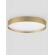 Triac Dimmable Brushed Gold Metal, Aluminium & Acrylic LED 37 Watt 220-240Volt 3555Lm IP20 2700 + 3000K Dip Switch D: 40 H: 