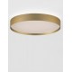 Triac Dimmable Brushed Gold Metal, Aluminium & Acrylic LED 37 Watt 220-240Volt 3555Lm IP20 2700 + 3000K Dip Switch D: 40 H: 