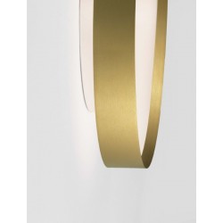 Triac Dimmable Brushed Gold Metal, Aluminium & Acrylic LED 48 Watt 220-240Volt 3724Lm IP20 2700 + 3000K Dip Switch D: 50 H: 8