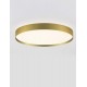 Triac Dimmable Brushed Gold Metal, Aluminium & Acrylic LED 48 Watt 220-240Volt 3724Lm IP20 2700 + 3000K Dip Switch D: 50 H: 8