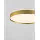 Triac Dimmable Brushed Gold Metal, Aluminium & Acrylic LED 48 Watt 220-240Volt 3724Lm IP20 2700 + 3000K Dip Switch D: 50 H: 8
