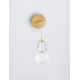 Triac Dimmable Clear & Opal Glass Platinum Gold Metal Base LED 18 Watt 220-240 Volt 2335Lm 3000K IP20 D:22 W:17 H: 62 cm - P