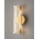 Brass Gold Aluminium & Acrylic LED 9 Watt 220-240 Volt 505Lm 3000K IP20 L:11 W:13 H:30,6 cm - PNL9030635 - NOVALUCE