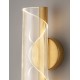 Brass Gold Aluminium & Acrylic LED 9 Watt 220-240 Volt 505Lm 3000K IP20 L:11 W:13 H:30,6 cm - PNL9030635 - NOVALUCE