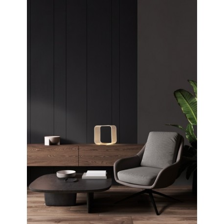 Triac Dimmable Brass Gold Aluminium & Acrylic LED 14 Watt 220-240Volt 786Lm 3000K IP20 L:24 W:16 H:24 cm - PNL9030638 - NOVALUC