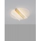 Triac Dimmable Brass Gold Aluminium & Acrylic LED 20 Watt 220-240 Volt 1106Lm 3000K IP20 D:45 W:55 H:13 cm - PNL9030646 - NOVAL