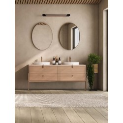 Sandy Black Aluminium LED 17 Watt 220-240 Volt 1400Lm 3000K IP44 L: 60 W: 10 H: 4,2 cm - PNL9030705 - NOVALUCE