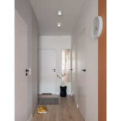 Sandy White Aluminium & Acrylic LED 17Watt 220-240 Volt 833 Lm IP20 3000K D:12 H: 8.6 cm - PNL9030731 - NOVALUCE