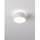 Sandy White Aluminium & Acrylic LED 24Watt 220-240 Volt 1393Lm IP20 3000K D:14 H: 8.8 cm - PNL9030735 - NOVALUCE