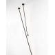 Matt Black Aluminium LED 15 Watt 24V dc 256Lm 3000K IP20 D: 8 H: 117 cm - PNL9088114 - NOVALUCE